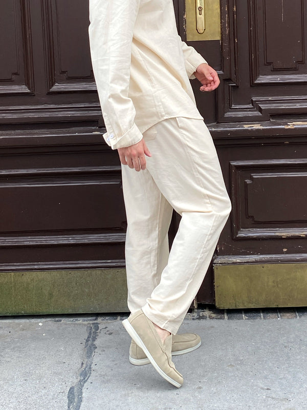 Linen Pants - Cream